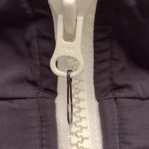 Sandy Liang Rushi Shearling Sherpa Jacket Blue Black Fleece Zip Up Coat L NWOT - Picture 6 of 14